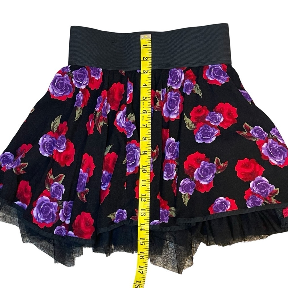 Floral Tulle Skirt - Rose Print with Tutu Layers. Size XS - Picture 9 of 10